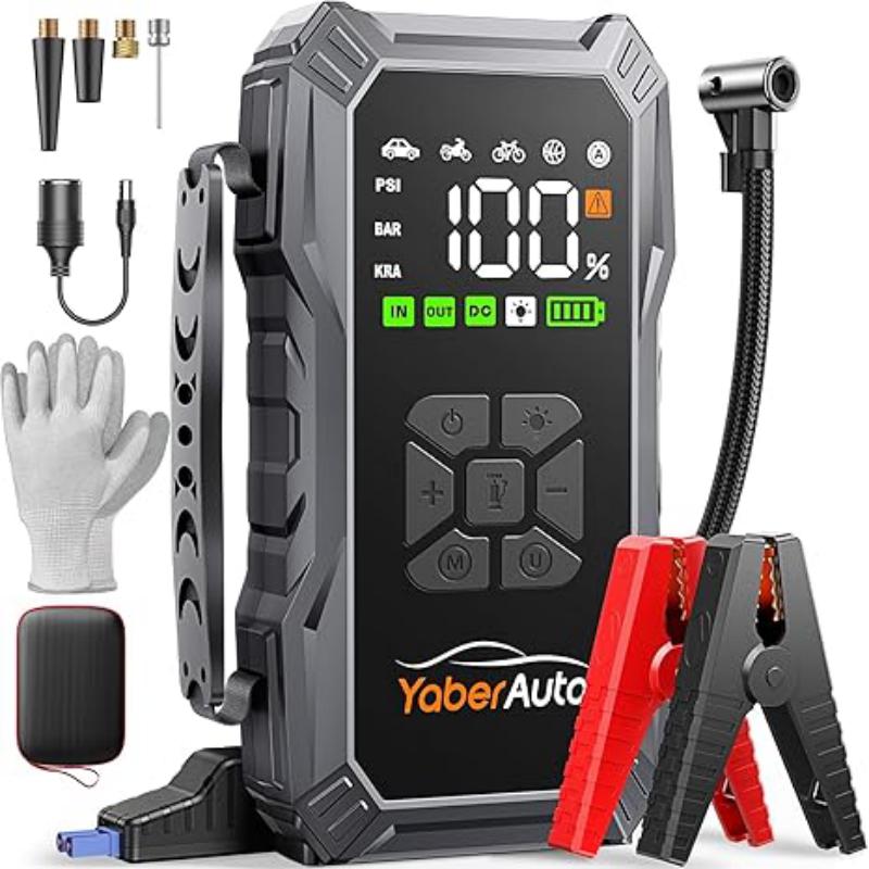 جامپ استارتر و کمپرسور هوا برند YaberAuto مدل AP01
