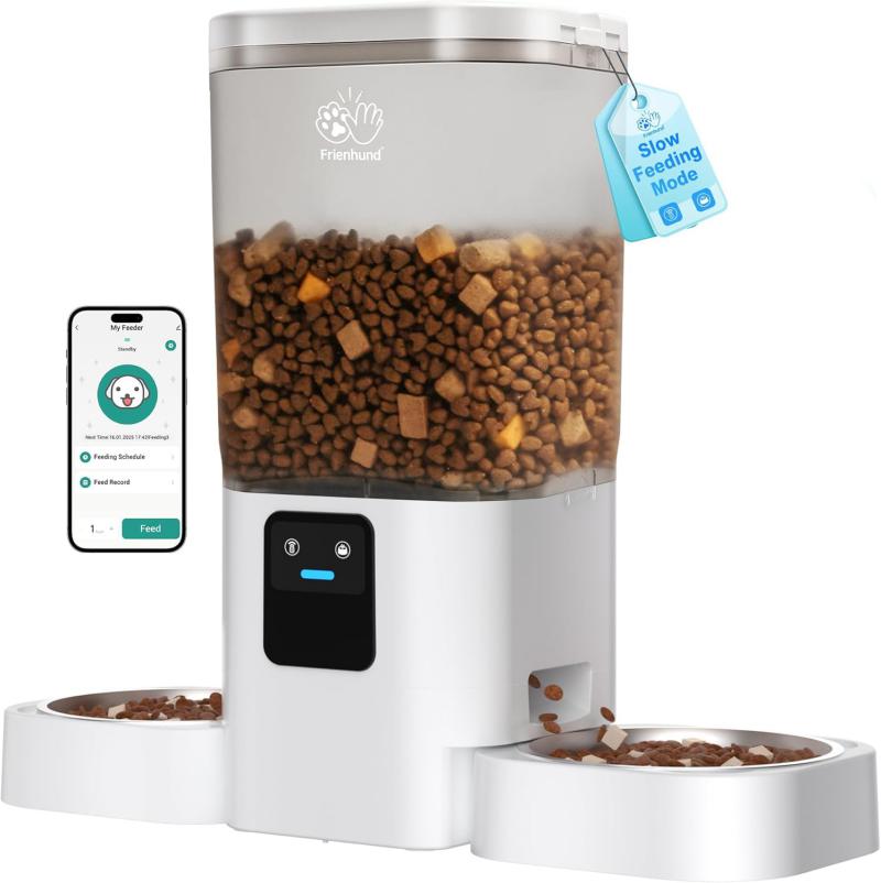 ظرف عذا اتوماتیک و هوشمند حیوانات خانگی با قابلیت اتصال به موبایل برند Frinhund مدل ACF190W