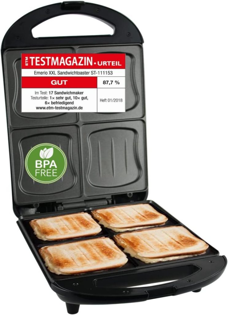 ساندویچساز برند EMERIO مدل Sandwich Toaster