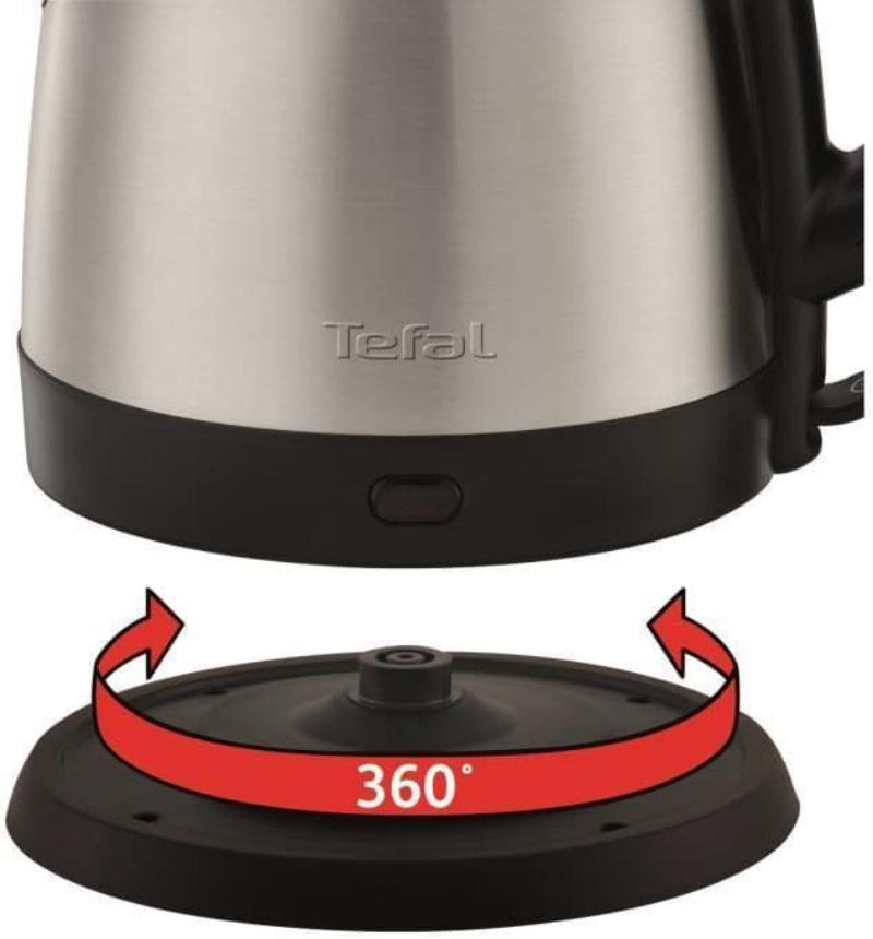 کتری برقی برند Tefal مدل KI431D10 ظرفیت 1.2 لیتر با بدنه استیل ضد زنگ